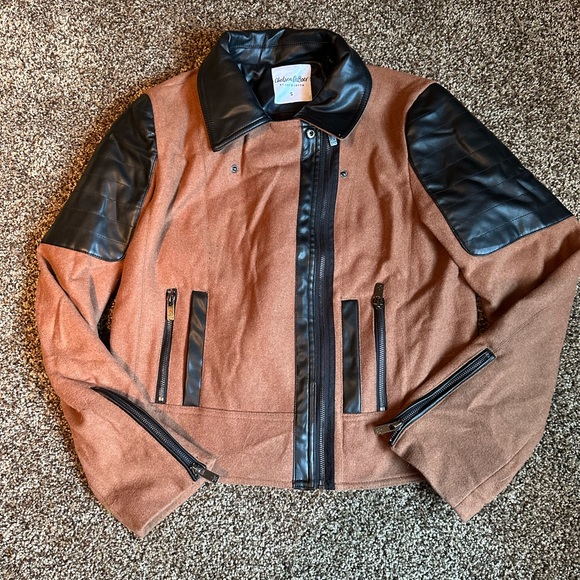 Chelsea DeBoer by Lily & Lottie Claremont Biker Jacket Size Small - Picture 3 of 4